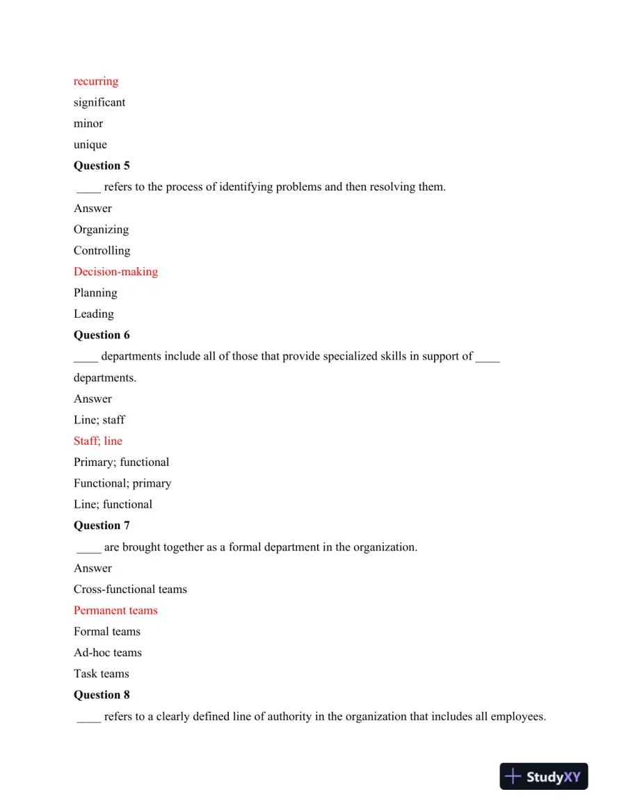 MGT 500 Final Exam Part 1, page 3