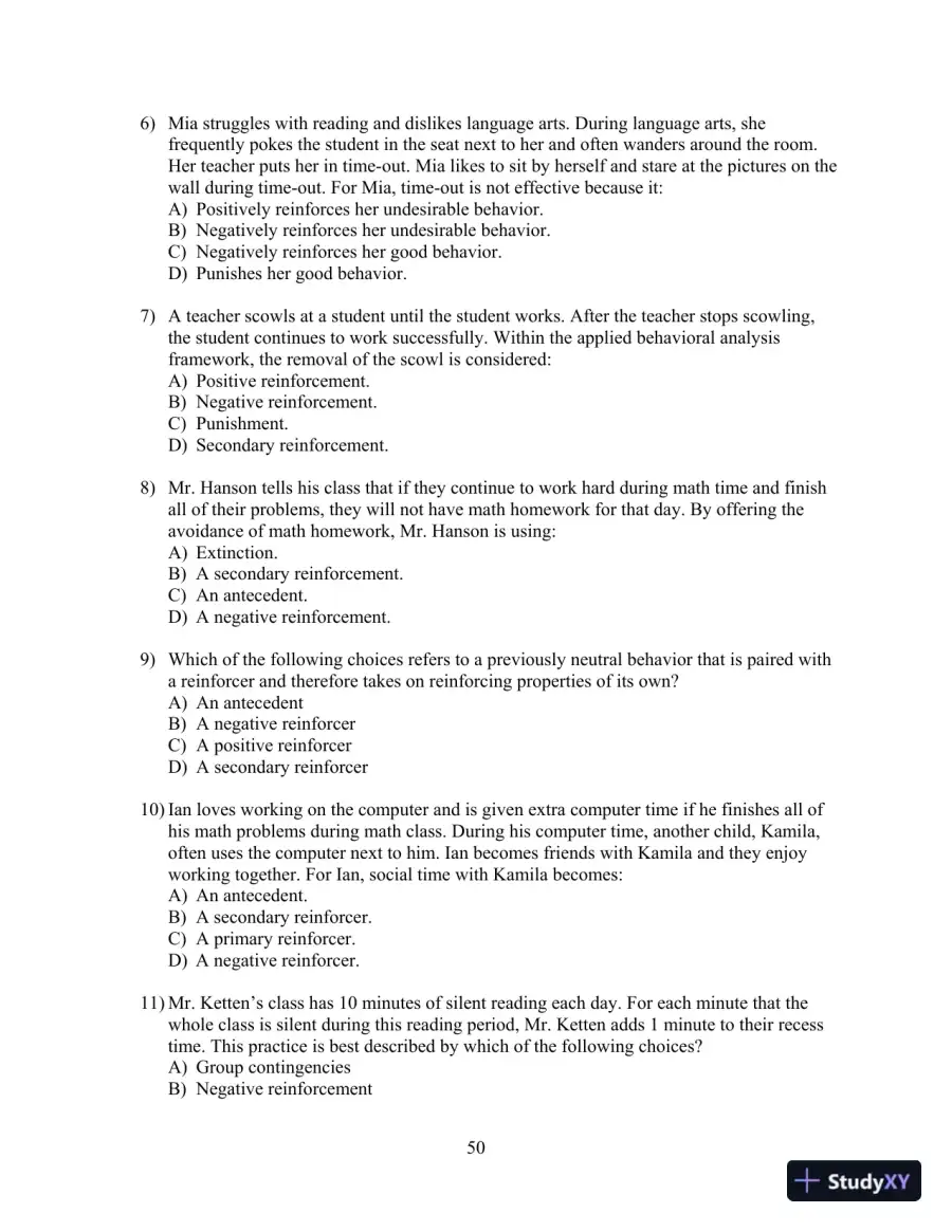 Test Bank for Strategies for Teaching Students with Learning and Behavior Problems, 10th Edition, page 13