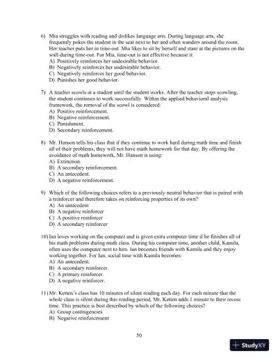 Test Bank for Strategies for Teaching Students with Learning and Behavior Problems, 10th Edition - Page 13 preview image