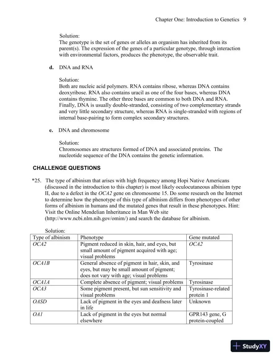 Genetics: A Conceptual Approach, 5th Edition Solution Manual, page 10