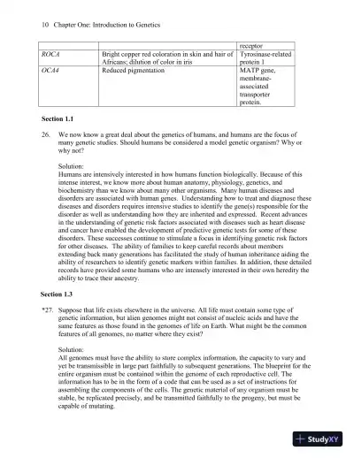 Genetics: A Conceptual Approach, 5th Edition Solution Manual - Page 11 preview image
