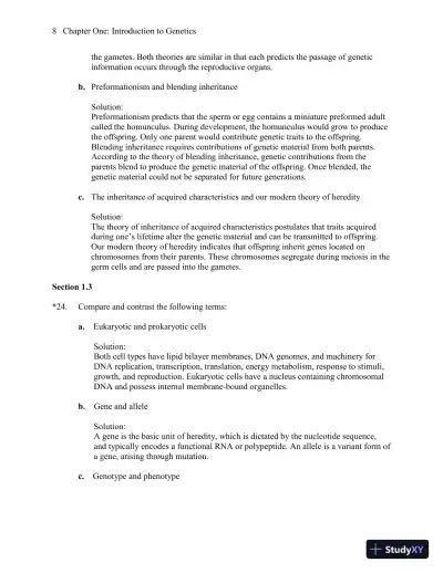 Genetics: A Conceptual Approach, 5th Edition Solution Manual - Page 9 preview image