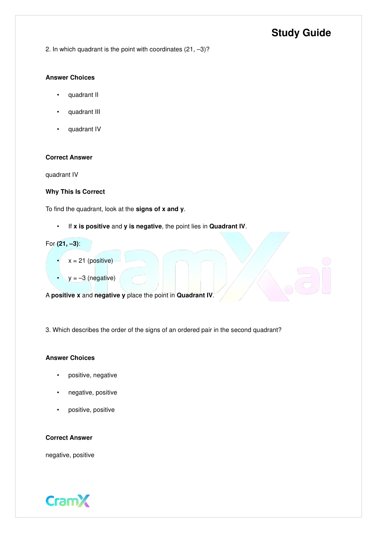 Algebra II - Segments Lines and Inequalities - Page 7 preview image