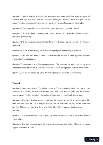 Liberty University ECON 213 Quiz 8 Complete Solutions Correct Answers Key - Page 3 preview image