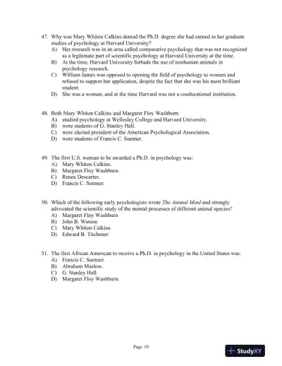 Discovering Psychology Sixth Edition Test Bank - Page 11 preview image