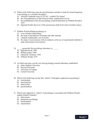 Discovering Psychology Sixth Edition Test Bank - Page 5 preview image
