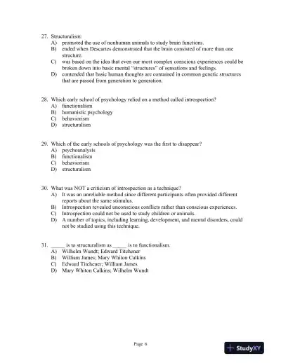 Discovering Psychology Sixth Edition Test Bank - Page 7 preview image