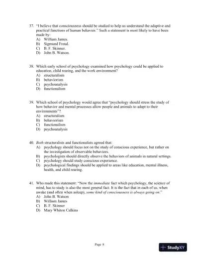 Discovering Psychology Sixth Edition Test Bank - Page 9 preview image
