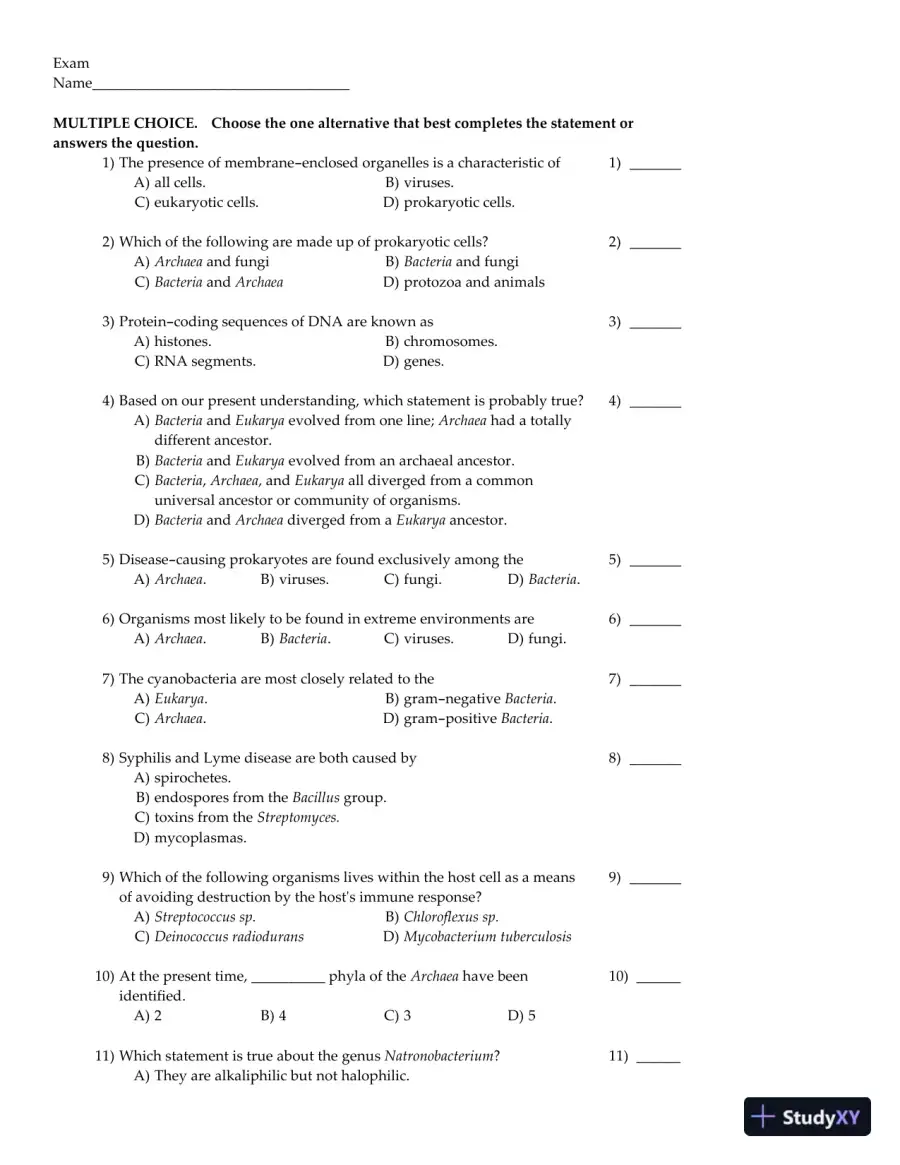 Brock Biology of Microorganisms 12th Edition Test Bank, page 11