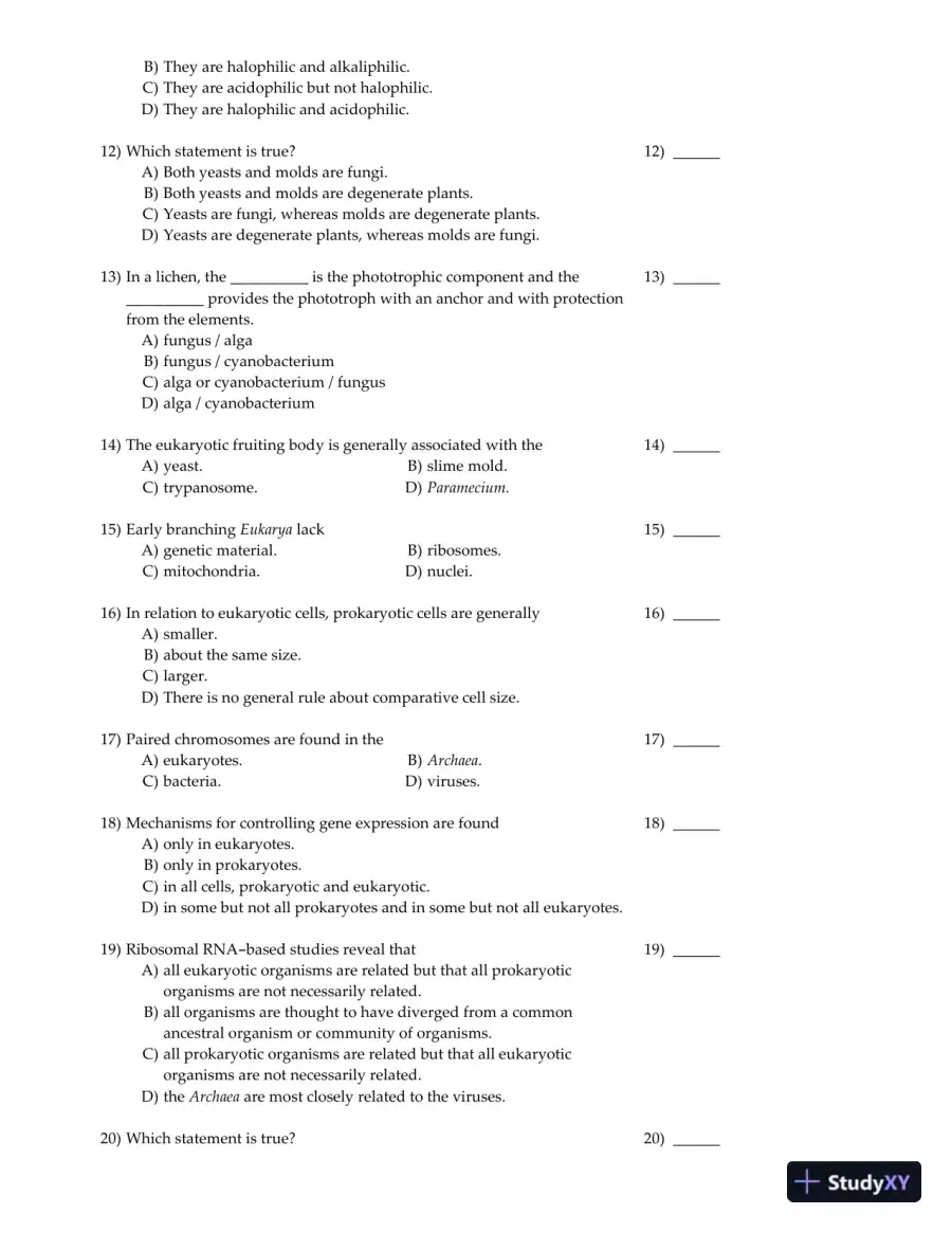 Brock Biology of Microorganisms 12th Edition Test Bank, page 12