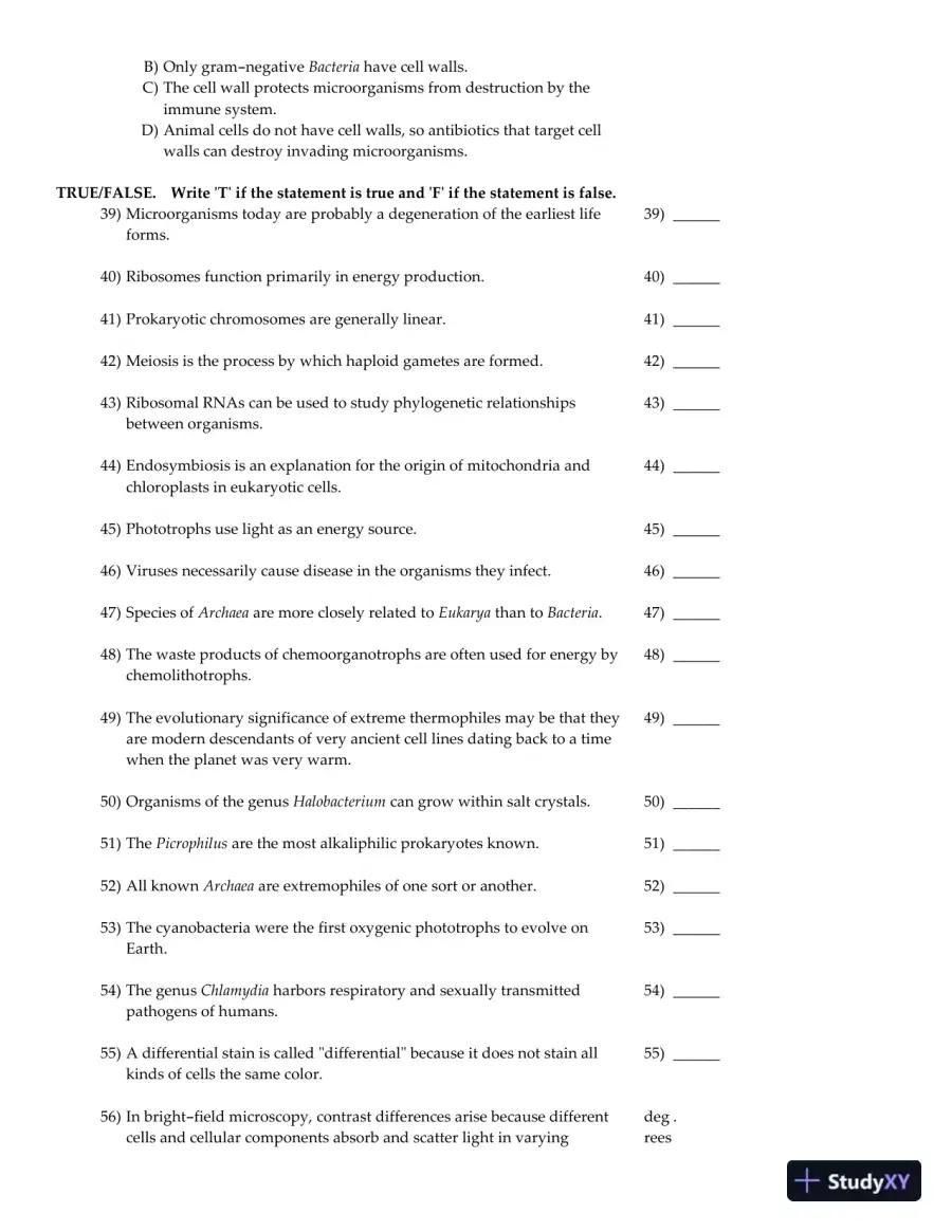 Brock Biology of Microorganisms 12th Edition Test Bank, page 15