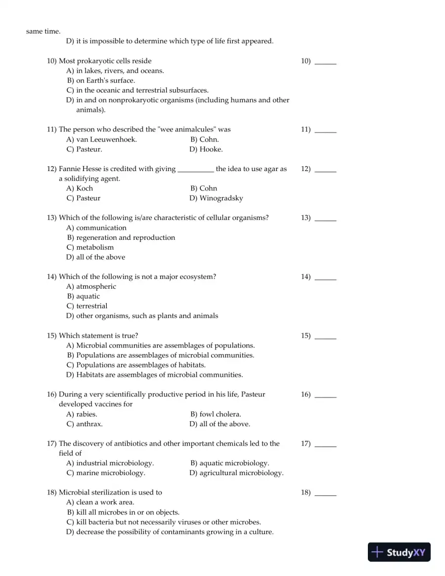 Brock Biology of Microorganisms 12th Edition Test Bank, page 3
