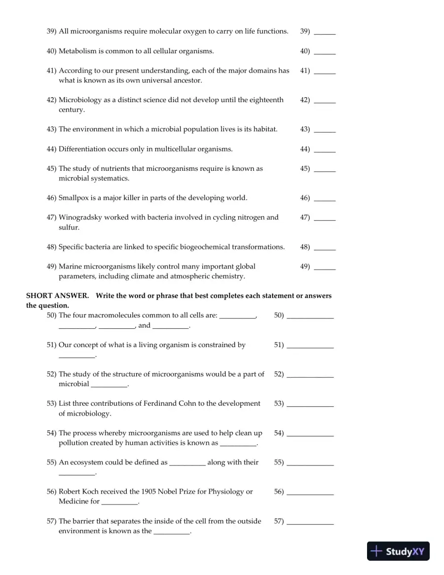 Brock Biology of Microorganisms 12th Edition Test Bank, page 6