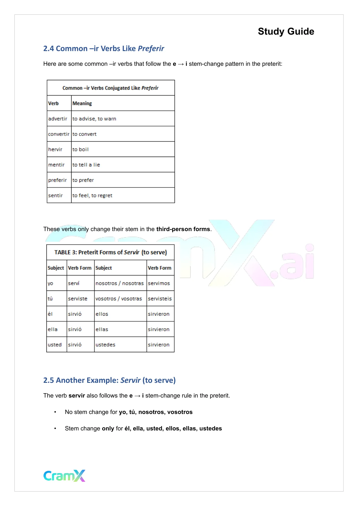 Spanish II - The Past Tenses Preterit and Imperfect - Page 4 preview image