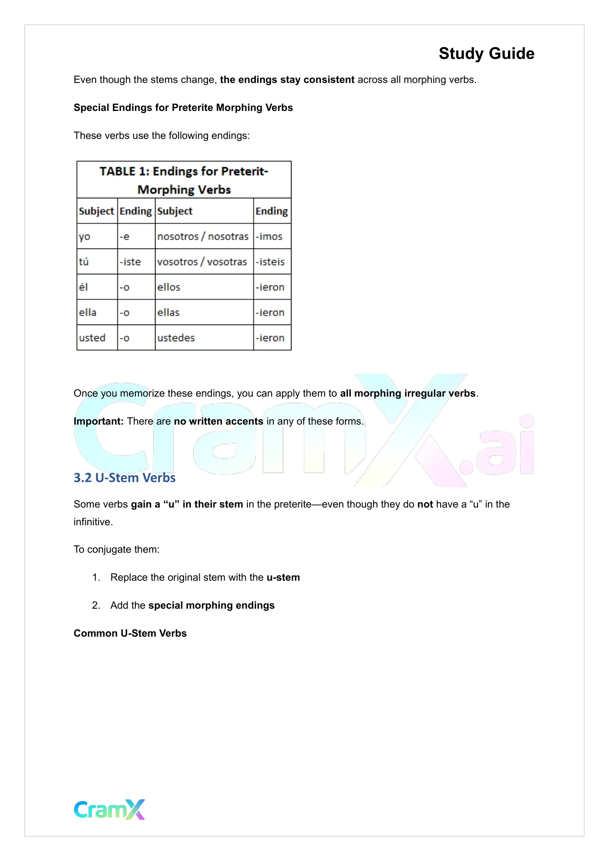 Spanish II - The Past Tenses Preterit and Imperfect - Page 6 preview image
