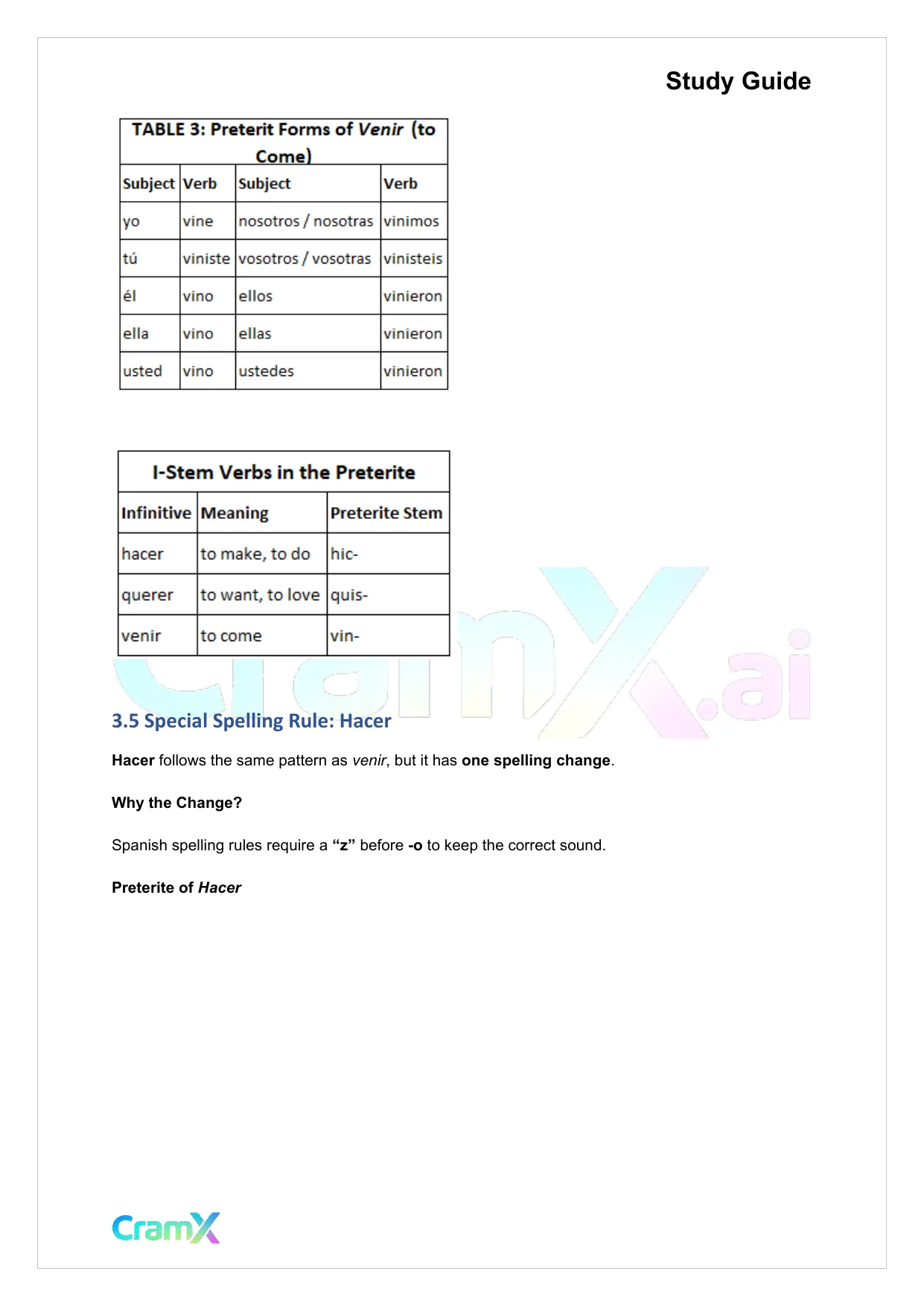 Spanish II - The Past Tenses Preterit and Imperfect - Page 8 preview image