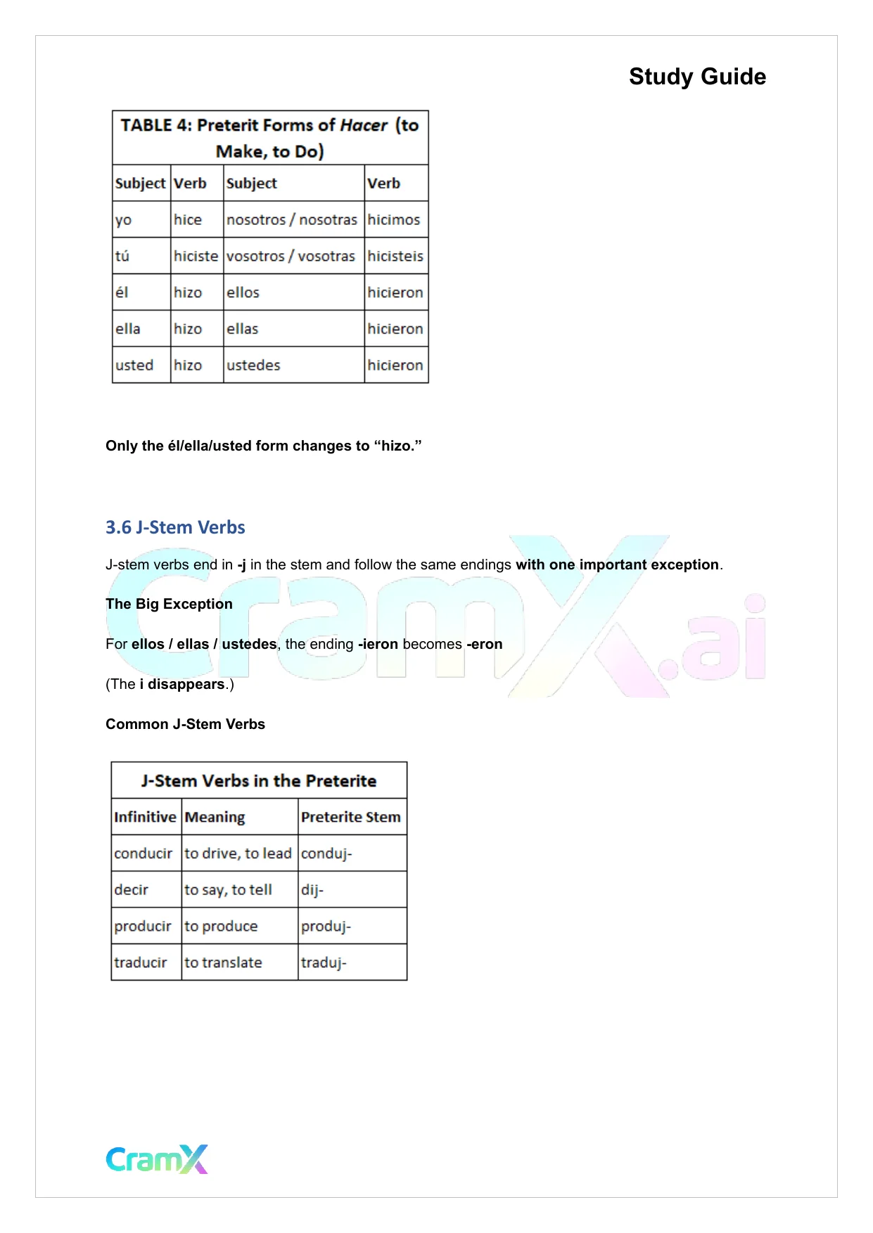 Spanish II - The Past Tenses Preterit and Imperfect - Page 9 preview image