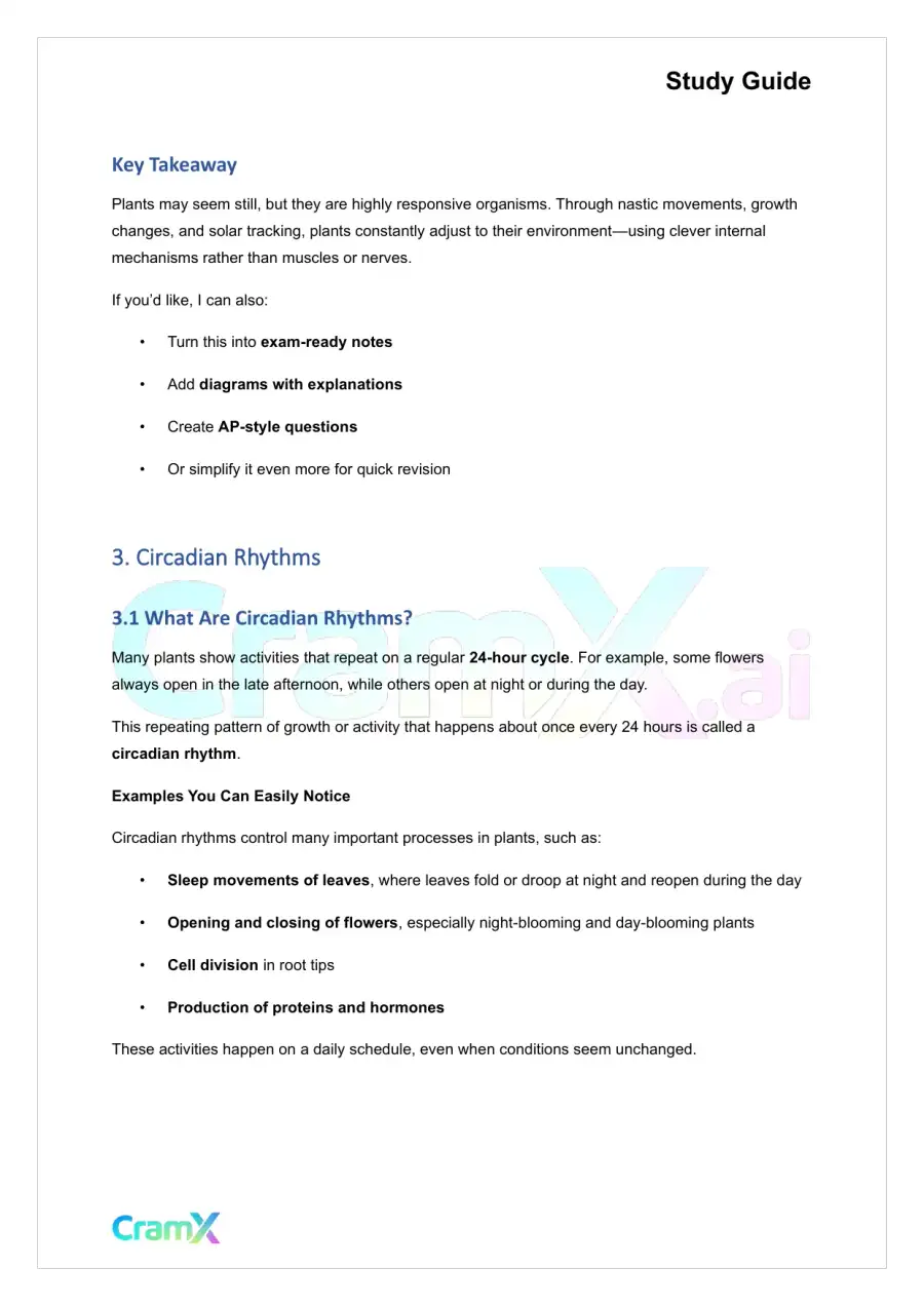 Plant Biology - Growth of Plants, page 5