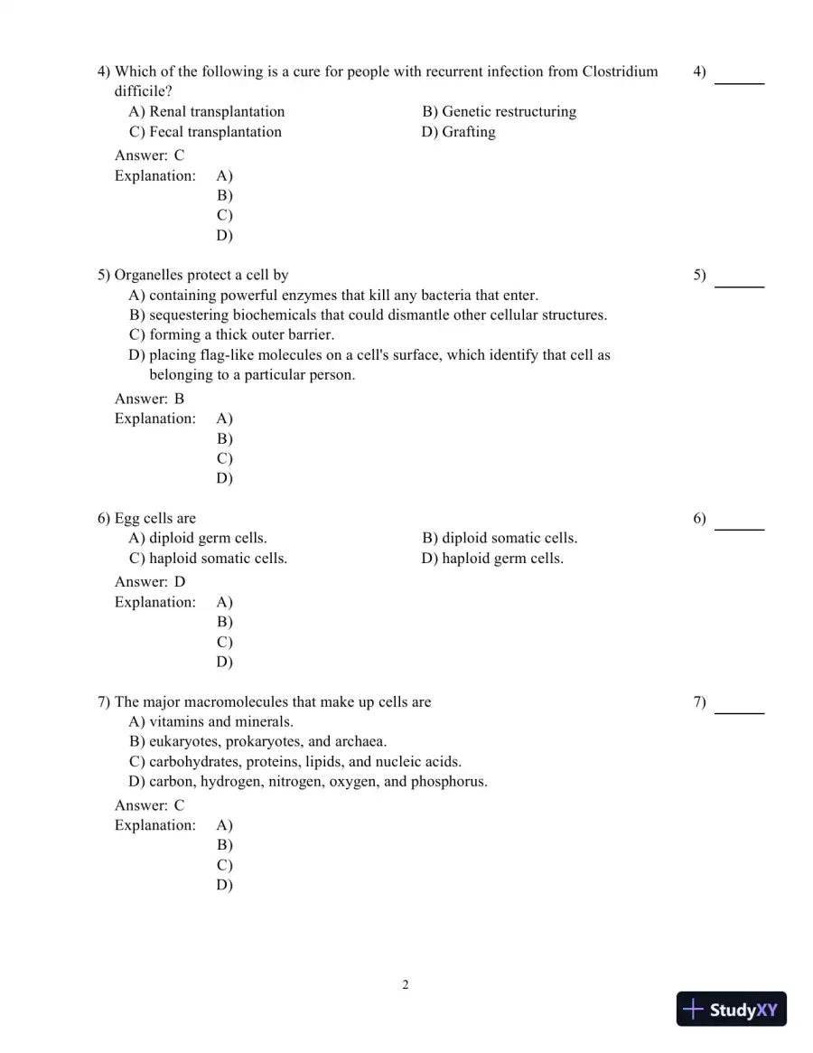 Human Genetics, 12th Edition Test Bank, page 16