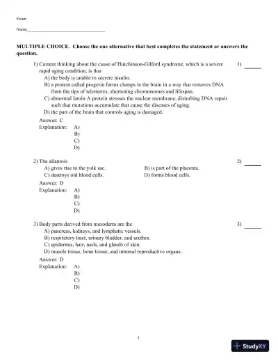 Human Genetics, 12th Edition Test Bank - Page 28 preview image