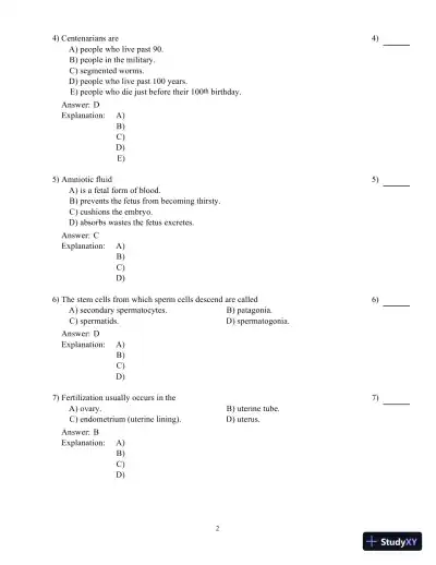 Human Genetics, 12th Edition Test Bank - Page 29 preview image