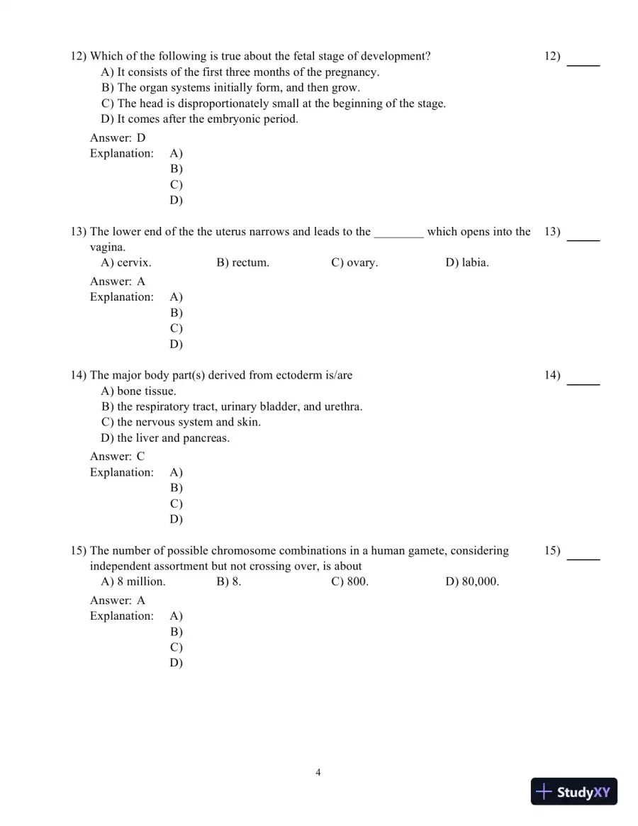 Human Genetics, 12th Edition Test Bank, page 31