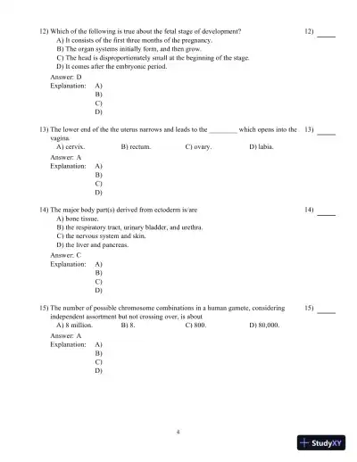Human Genetics, 12th Edition Test Bank - Page 31 preview image