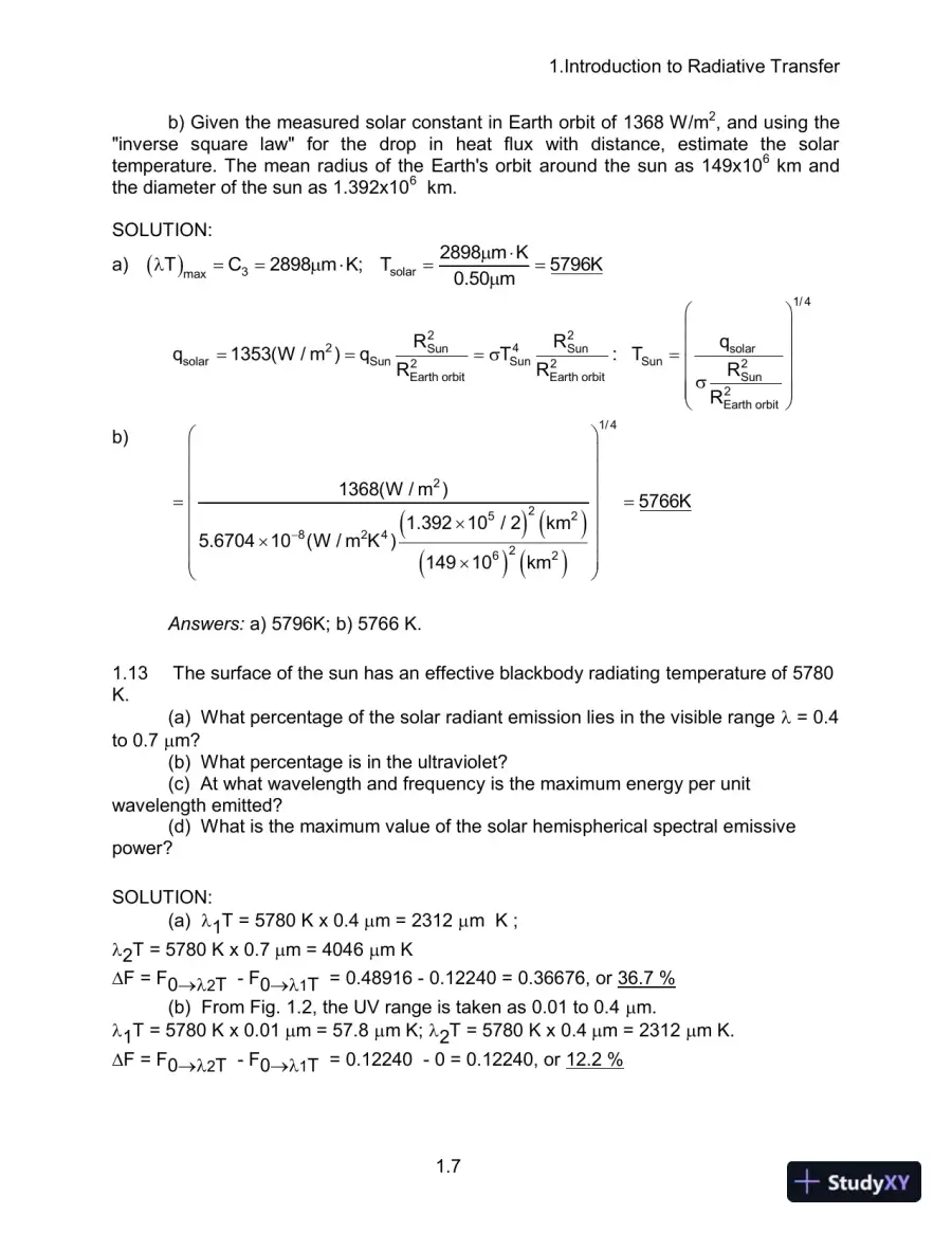 Solution Manual For Thermal Radiation Heat Transfer, 6th Edition, page 11