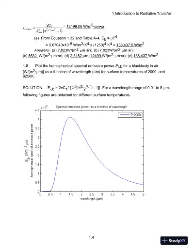 Solution Manual For Thermal Radiation Heat Transfer, 6th Edition - Page 8 preview image
