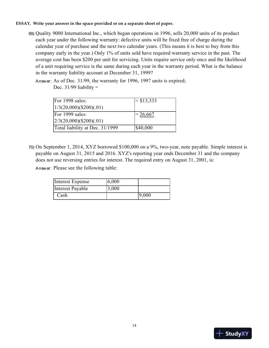 Intermediate Accounting Volume 2, Seventh Canadian Edition Test Bank, page 15