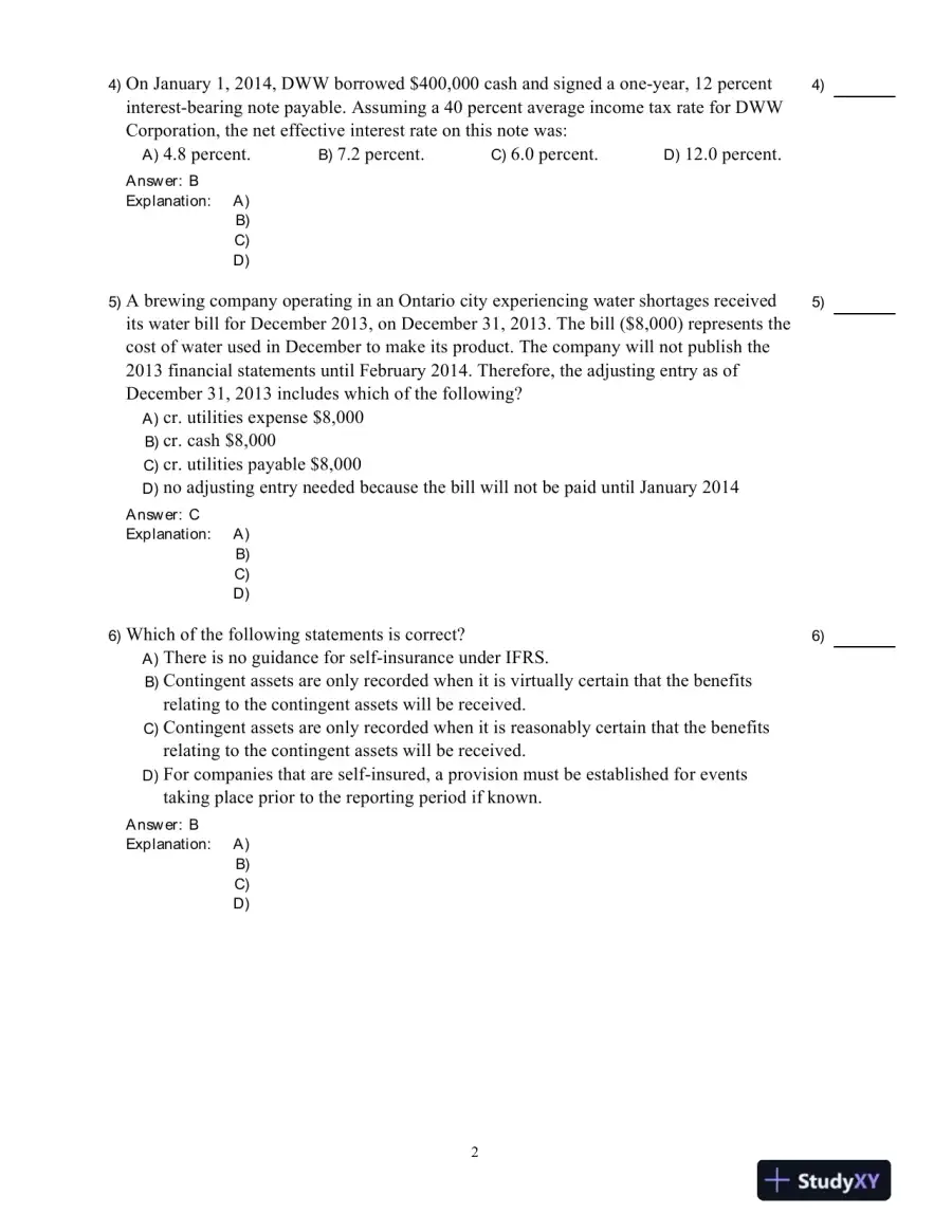 Intermediate Accounting Volume 2, Seventh Canadian Edition Test Bank, page 3