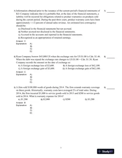 Intermediate Accounting Volume 2, Seventh Canadian Edition Test Bank - Page 4 preview image