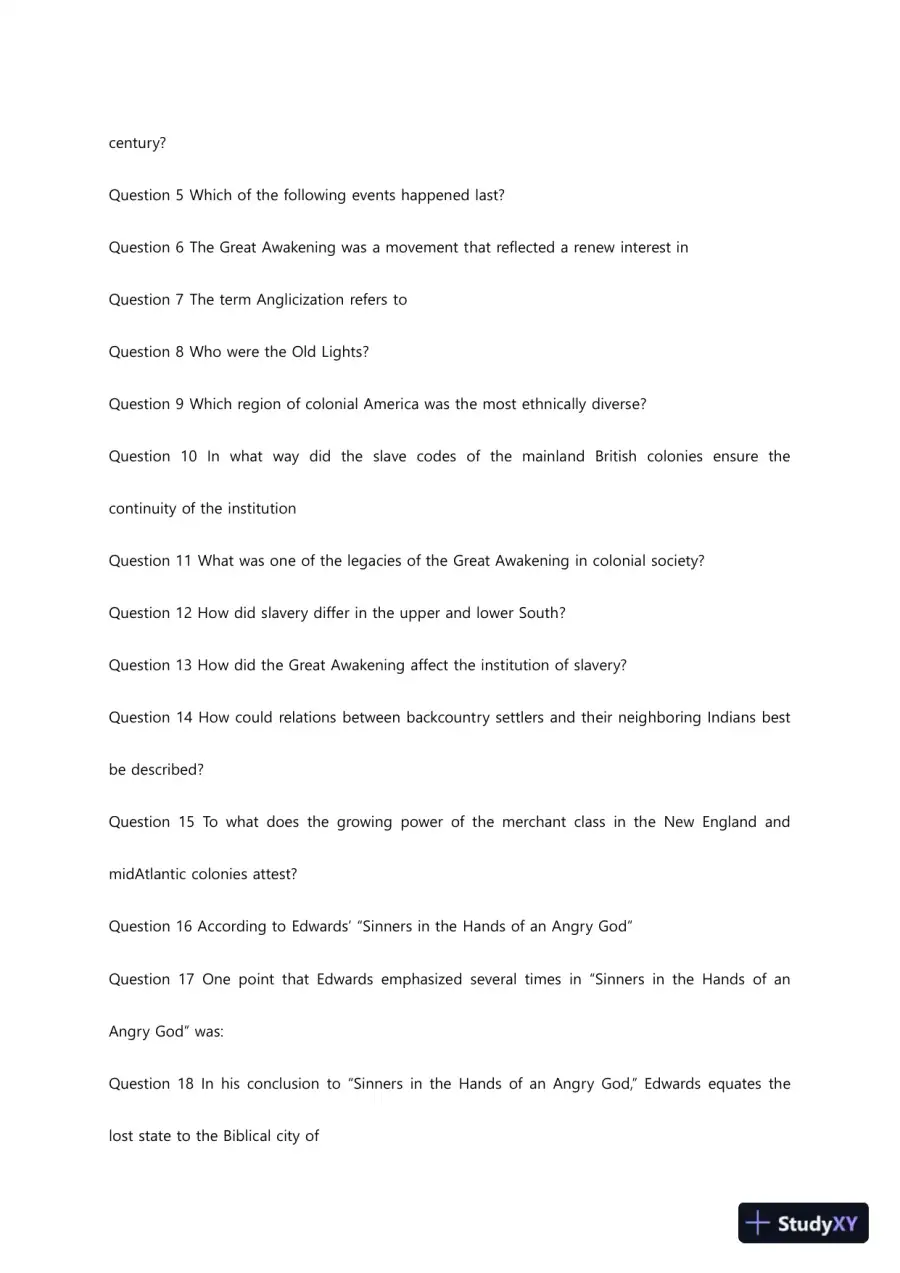 Liberty University HIUS 221 Quiz 2 Complete Solutions Correct Answers Key, page 4