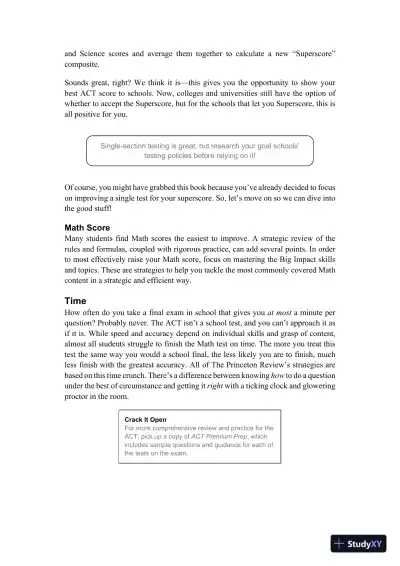 Princeton Review ACT Math Prep: 4 Practice Tests + Review + Strategy for the ACT Math Section (2023) - Page 16 preview image