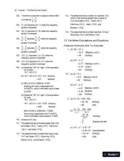 Solution Manual for Beginning and Intermediate Algebra, 6th Edition - Page 13 preview image