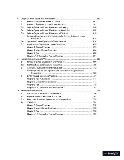 Solution Manual for Beginning and Intermediate Algebra, 6th Edition - Page 5 preview image