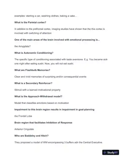 2024-2025 Cognitive Psychology Exam 2 with Answers (72 Solved Questions) - Page 4 preview image