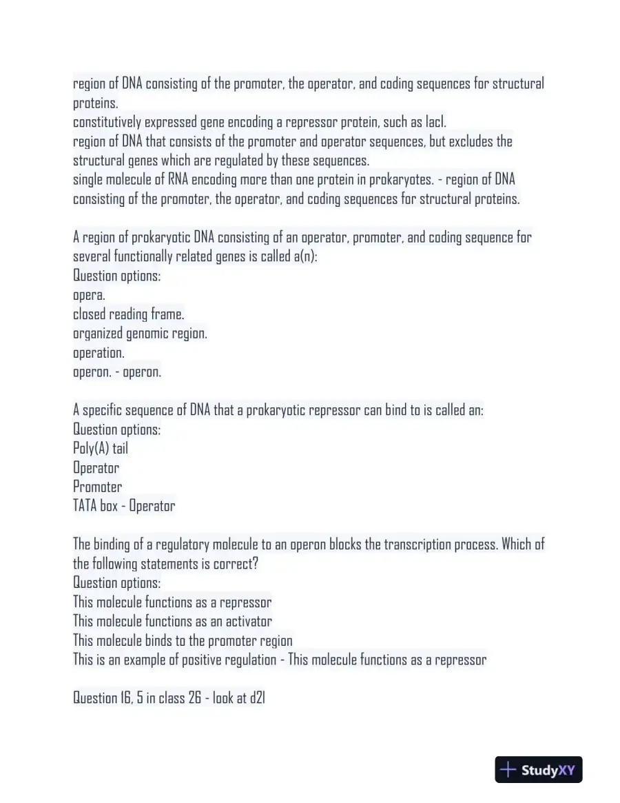BS161 Biology Final Exam With Answers (81 Solved Questions), page 5
