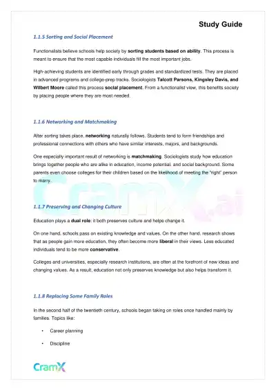 Sociology - Education - Page 3 preview image