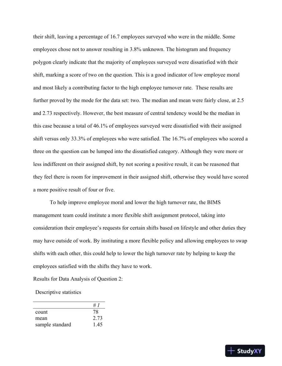 QNT/351 Week 3 � Summarizing and Presenting Data, page 5