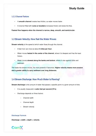 Geology - Running Water - Page 2 preview image