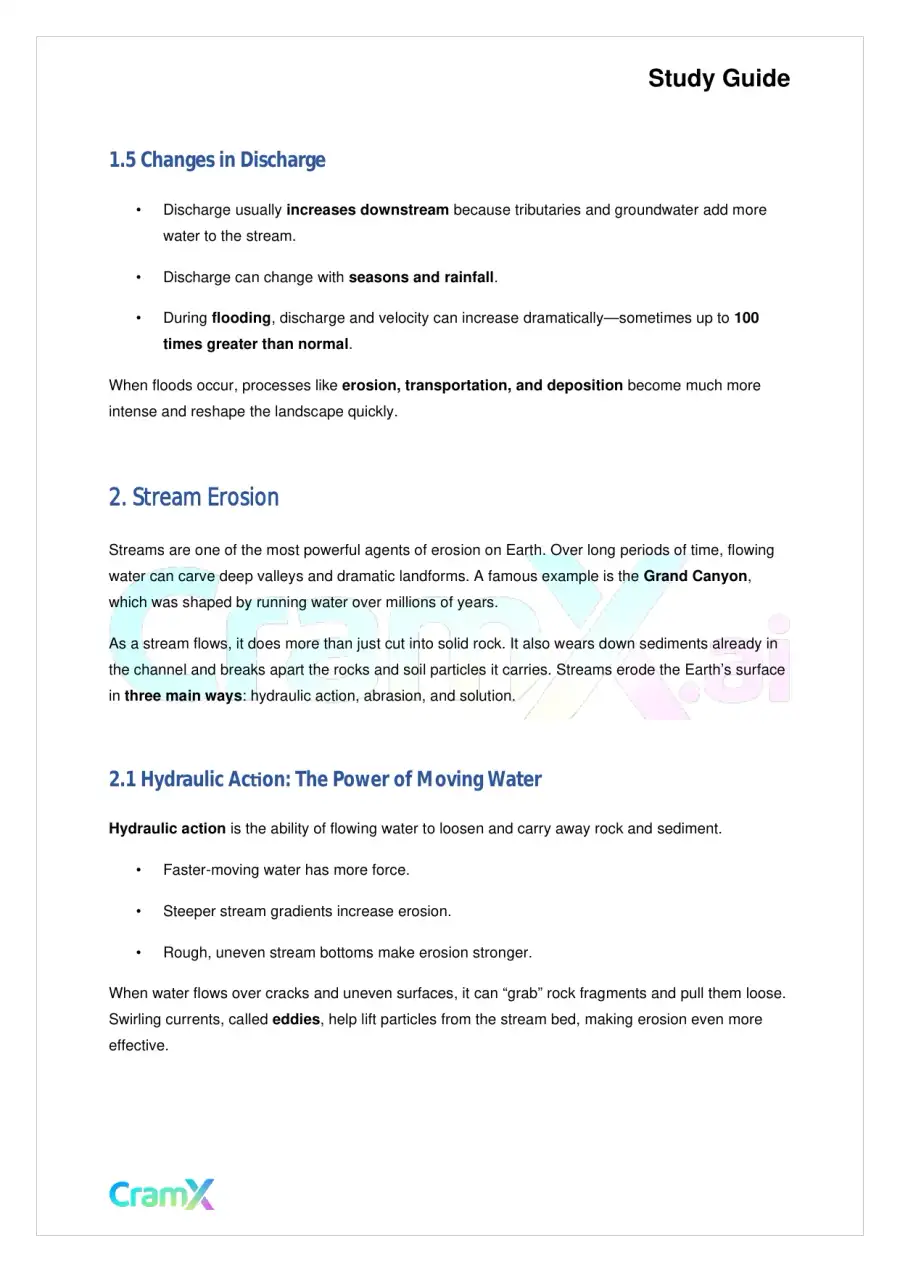 Geology - Running Water, page 3