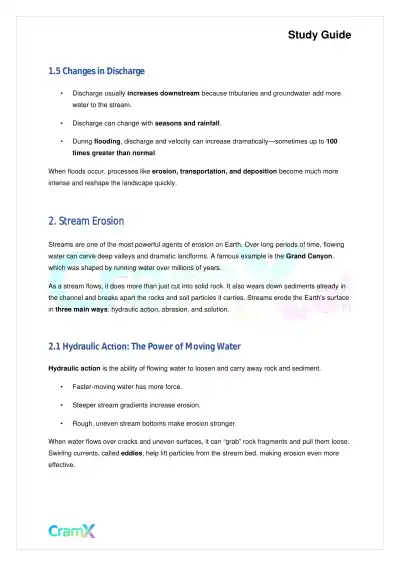 Geology - Running Water - Page 3 preview image