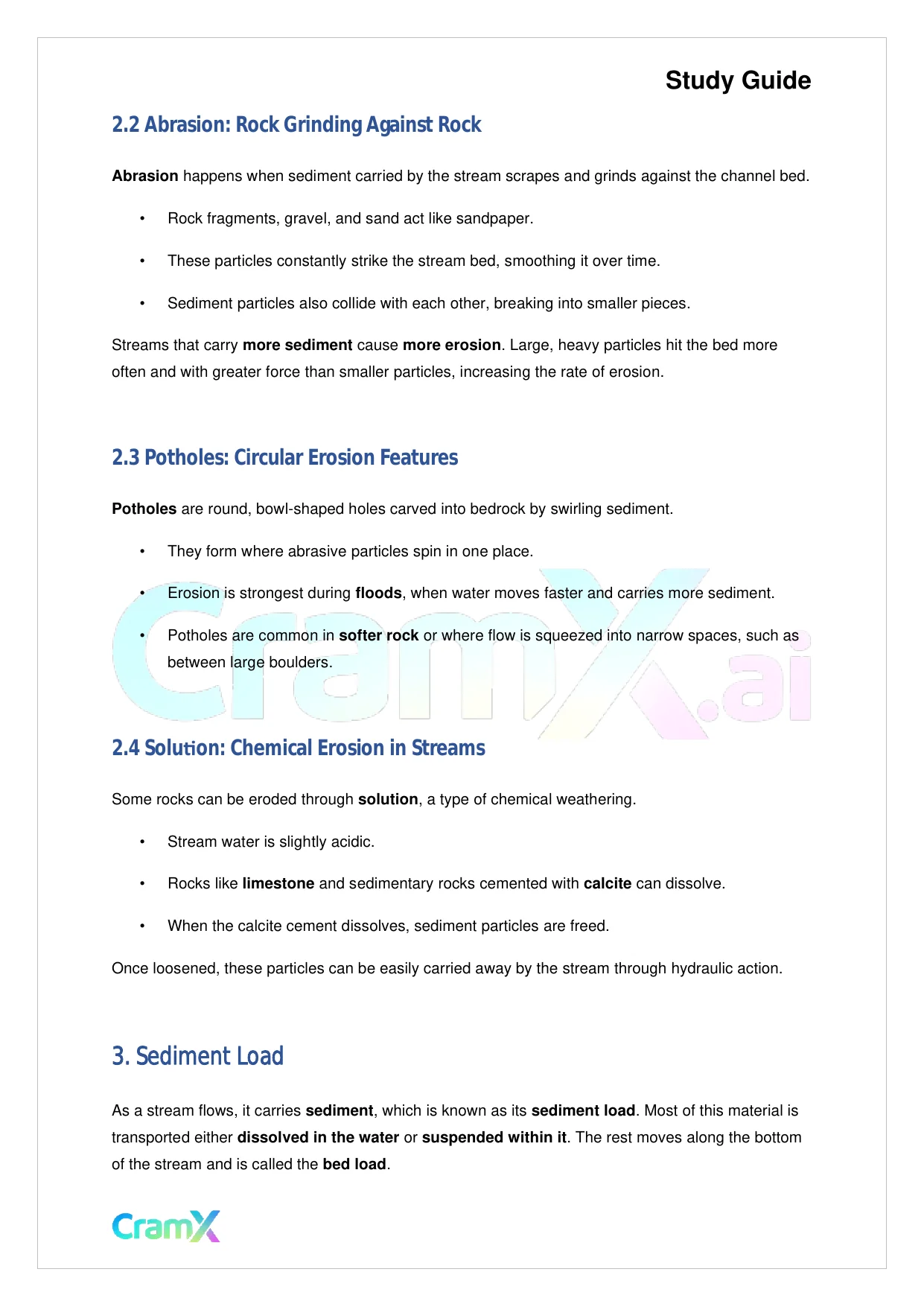 Geology - Running Water - Page 4 preview image