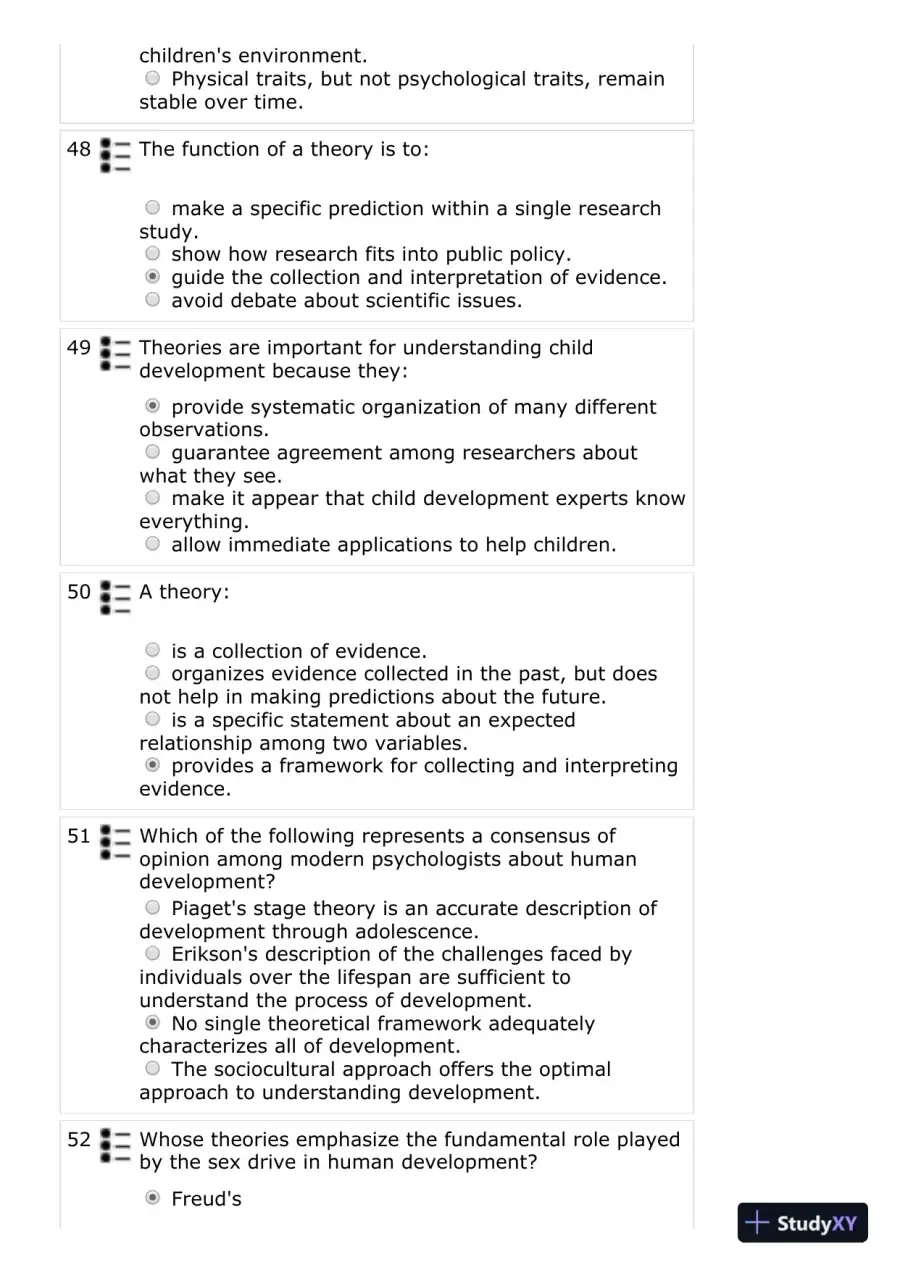 The Development of Children, 7th Edition Test Bank, page 11