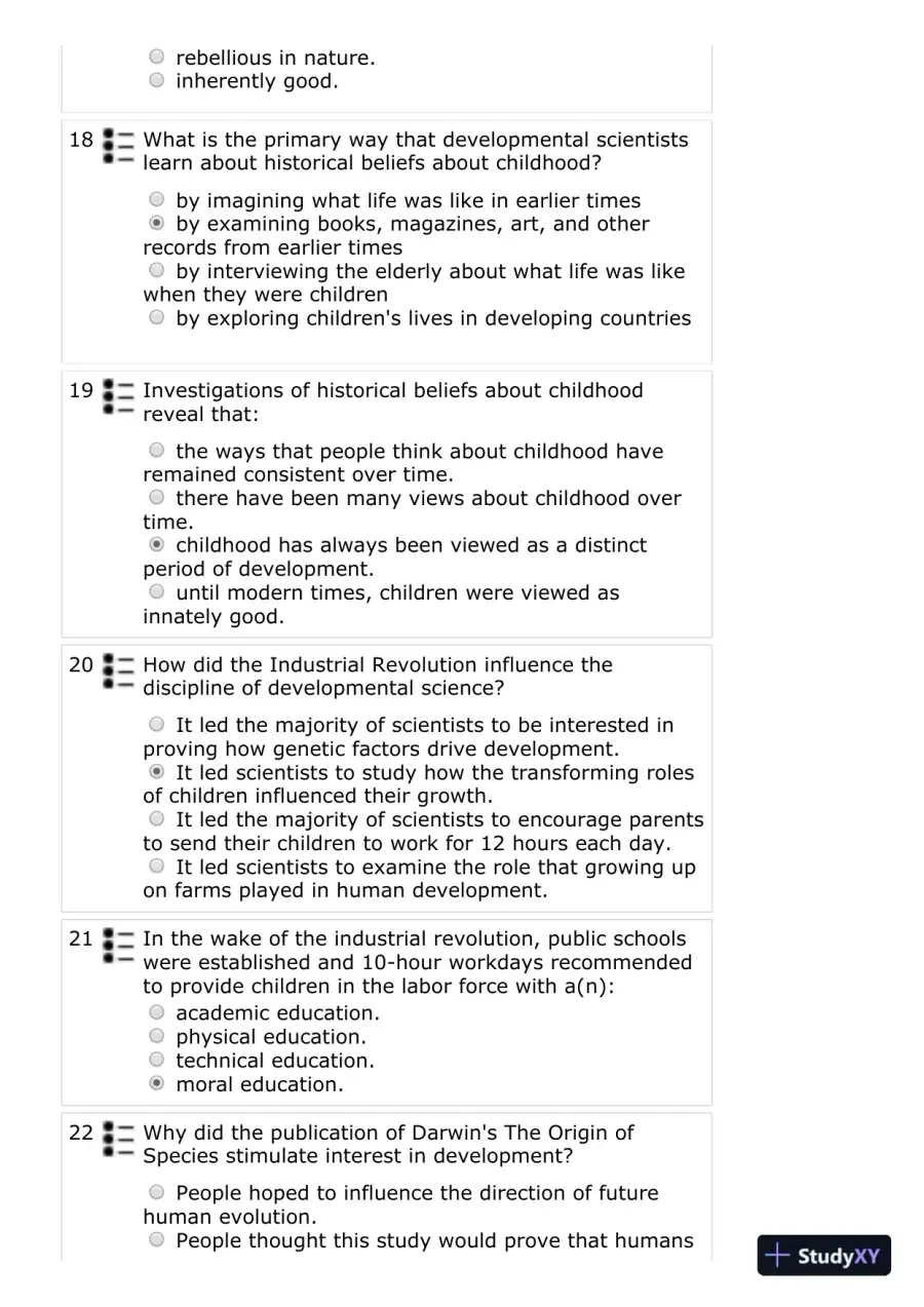 The Development of Children, 7th Edition Test Bank, page 5