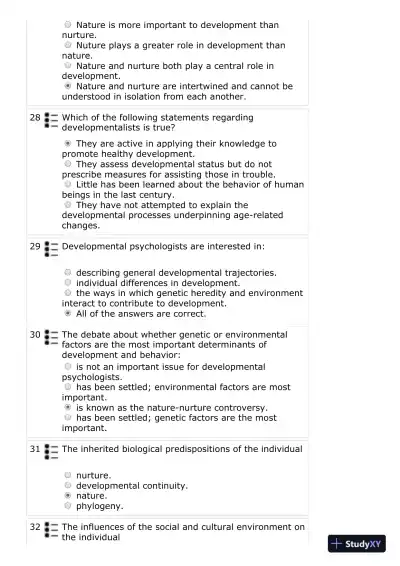 The Development of Children, 7th Edition Test Bank - Page 7 preview image