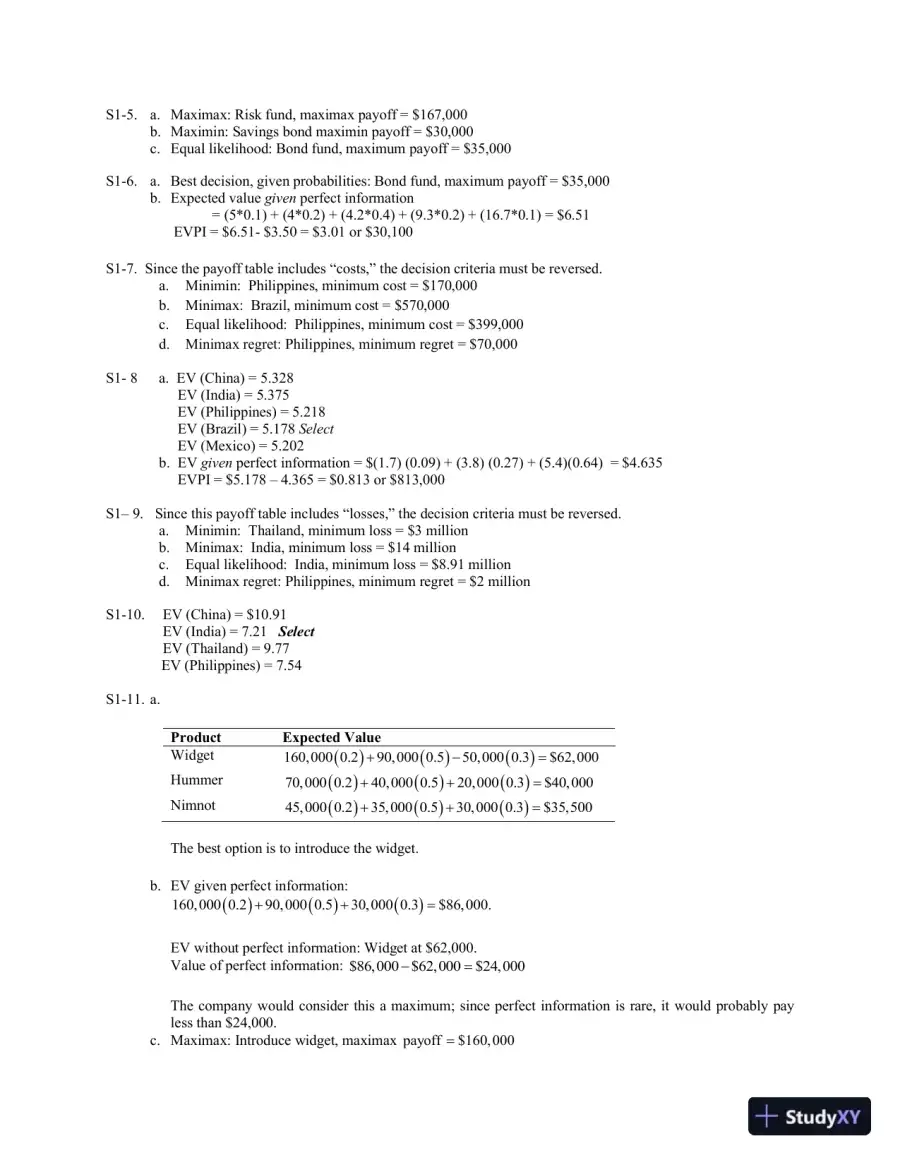 Solution Manual for Operations and Supply Chain Management, 9th Edition, page 13