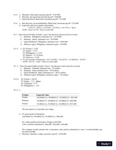 Solution Manual for Operations and Supply Chain Management, 9th Edition - Page 13 preview image