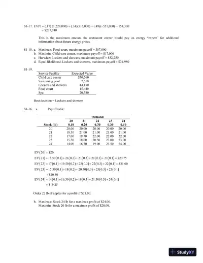 Solution Manual for Operations and Supply Chain Management, 9th Edition - Page 15 preview image